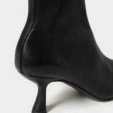 Loeffler Randall - Thandy Black Leather Curved Heel Bootie