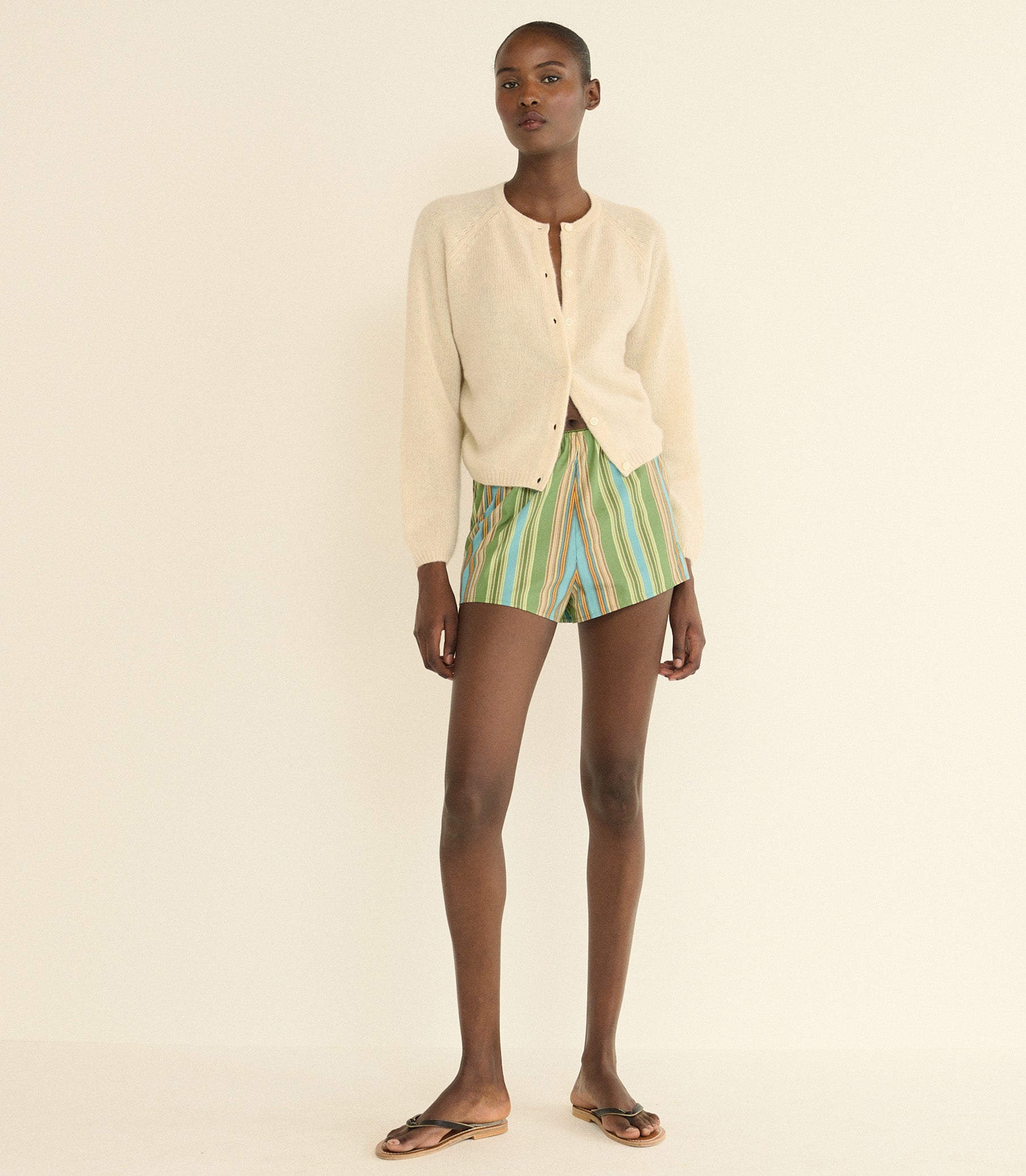 DOEN - THELMA SHORT - - SAINT - OUEN STRIPE