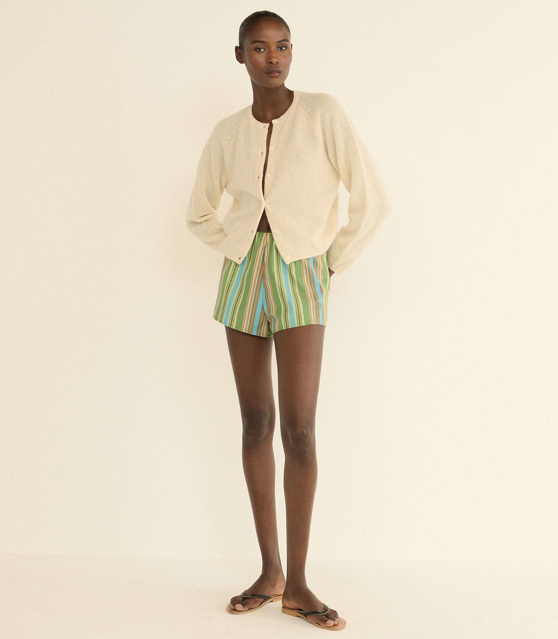 DOEN - THELMA SHORT - - SAINT - OUEN STRIPE