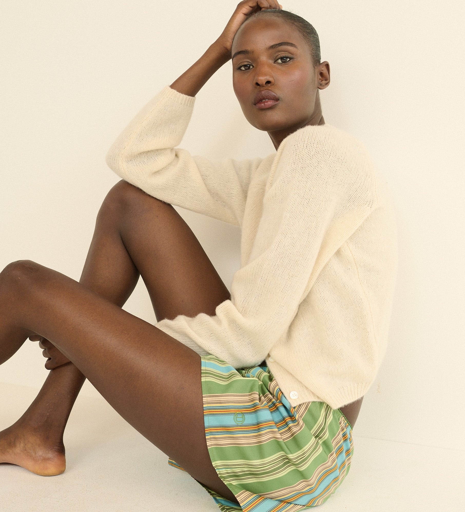 DOEN - THELMA SHORT - - SAINT - OUEN STRIPE