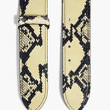 Khaite - Theo Waist Belt in Natural Python-Embossed Leather