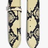 Khaite - Theo Waist Belt in Natural Python - Embossed Leather