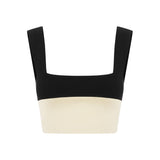 Posse - THEO CROP TOP - BLACK STRIPE