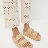 Loeffler Randall - Theo Natural Two-Band Sandal
