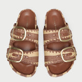 Loeffler Randall - Theo Brown/Natural Two-Band Sandal