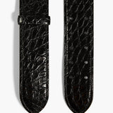 Khaite - Theo Waist Belt in Black Alligator