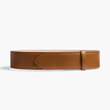 Khaite - Theo Waist Belt in Dark Honey Leather