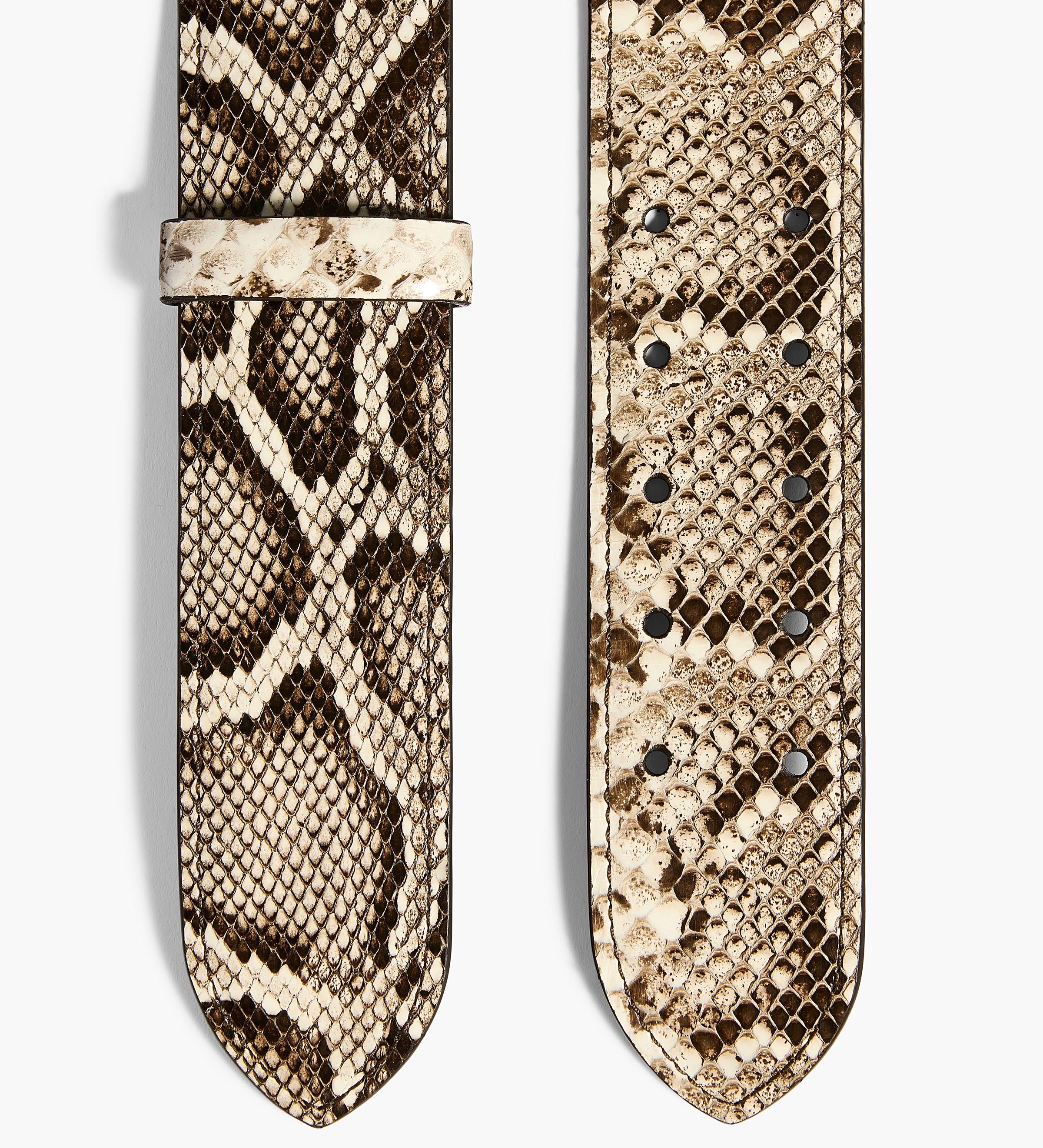 Khaite - Theo Waist Belt in Natural Python