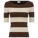 Posse - THEO TOP - CHOCOLATE STRIPE