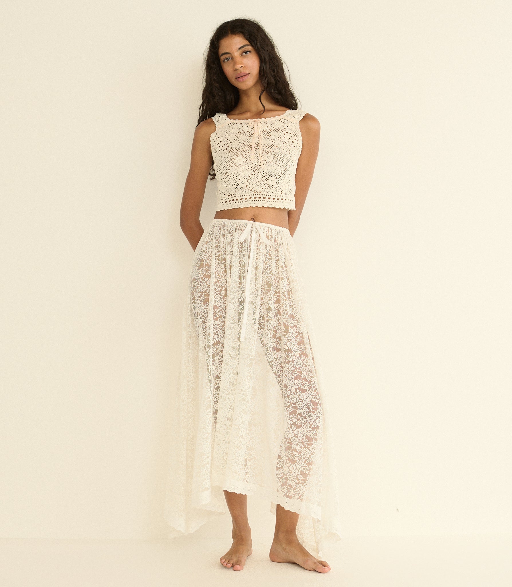DOEN - THERESA TOP - - PEARL