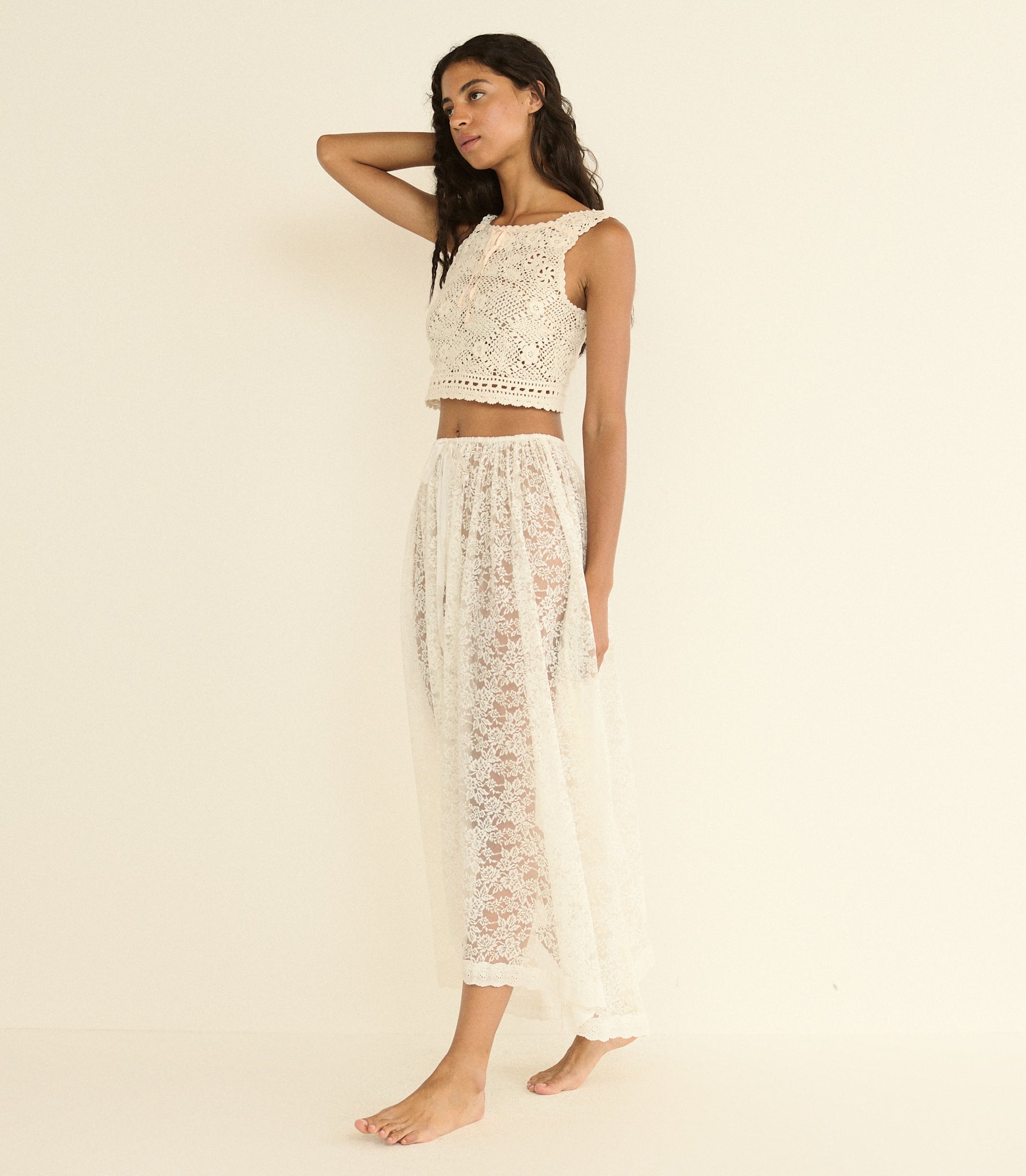 DOEN - THERESA TOP - - PEARL