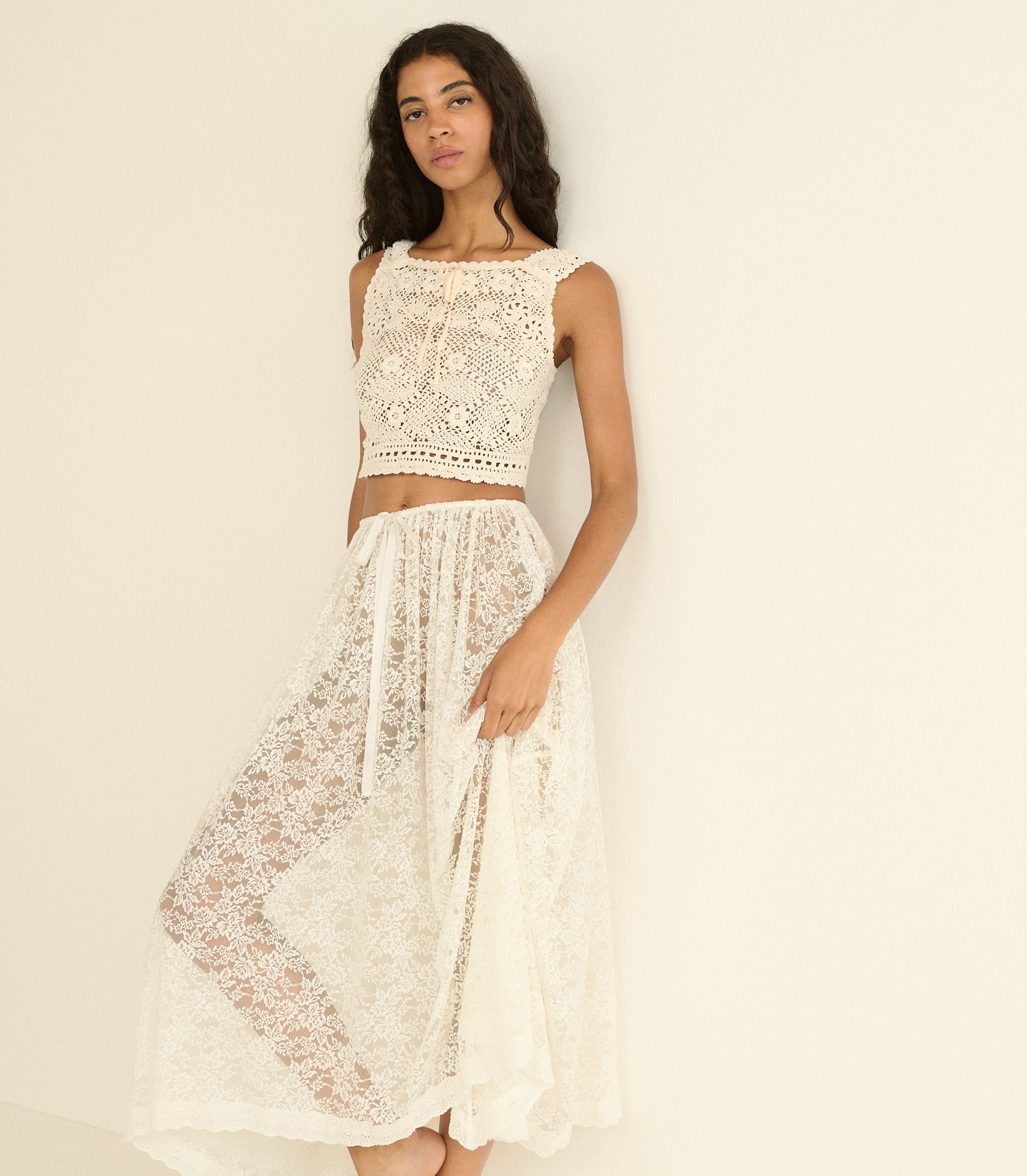 DOEN - THERESA TOP - - PEARL