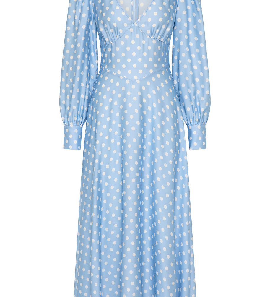 Posse - TILLIE DRESS - BLUE POLKA DOT