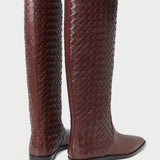 Loeffler Randall - Tilly Espresso Woven Leather Boot
