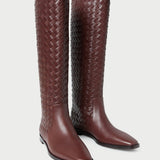 Loeffler Randall - Tilly Espresso Woven Leather Boot