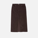 FRAME - The Corduroy Midaxi Skirt -- Espresso