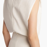 Khaite - Toma Dress in Chalk