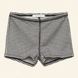 DÔEN - TOMMIE SHORT -- NOIR LA MADDALENA GINGHAM