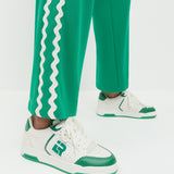 Loeffler Randall - Topspin Cream/Green Court Sneaker