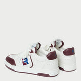 Loeffler Randall - Topspin Cream/Maroon Court Sneaker