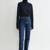 Toteme - Classic cut denim full length dark blue