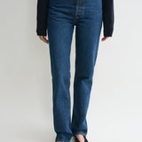 Toteme - Classic cut denim full length dark blue