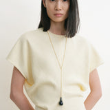 Toteme - Slouch waist basketweave dress straw