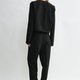 Toteme - Cropped bouclé jacket black