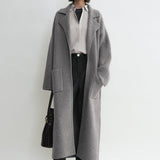 Toteme - Rib-knit cardi coat grey melange