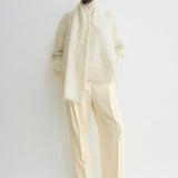 Toteme - Draped-scarf knit ivory