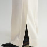 Toteme - Cuff-slit trousers macadamia