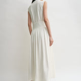 Toteme - Sleeveless cotton tee dress off white