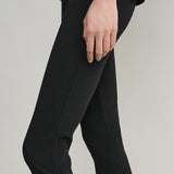 Toteme - Compact knit capri trousers black