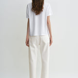 Toteme - Twisted seam denim full length off-white