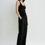 Toteme - Compact knit tank black