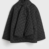 Toteme - Quilted scarf jacket black