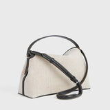 Toteme - T-Lock canvas top handle ecru/black