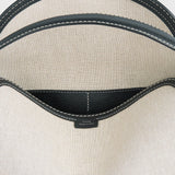 Toteme - T-Lock canvas top handle ecru/black