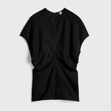 Toteme - Slouch waist basketweave top black
