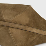 Toteme - Belted suede tote dark olive
