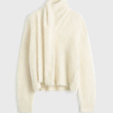 Toteme - Draped-scarf knit ivory