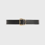 Toteme - Swirl leather belt black