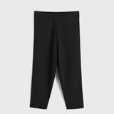 Toteme - Compact knit capri trousers black