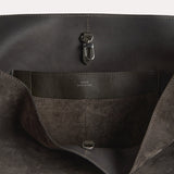 Toteme - Belted suede tote granite