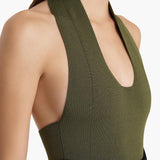 Khaite - Toto Bodysuit in Olive