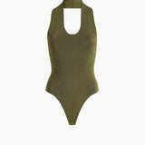 Khaite - Toto Bodysuit in Olive
