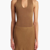 Khaite - Toto Bodysuit in Carob