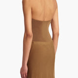 Khaite - Toto Bodysuit in Carob
