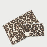 Loeffler Randall - Tracy Leopard Canvas Pouch Set