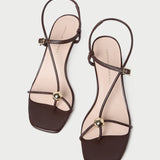 Loeffler Randall - Triana Espresso Mid-Heel Sandal
